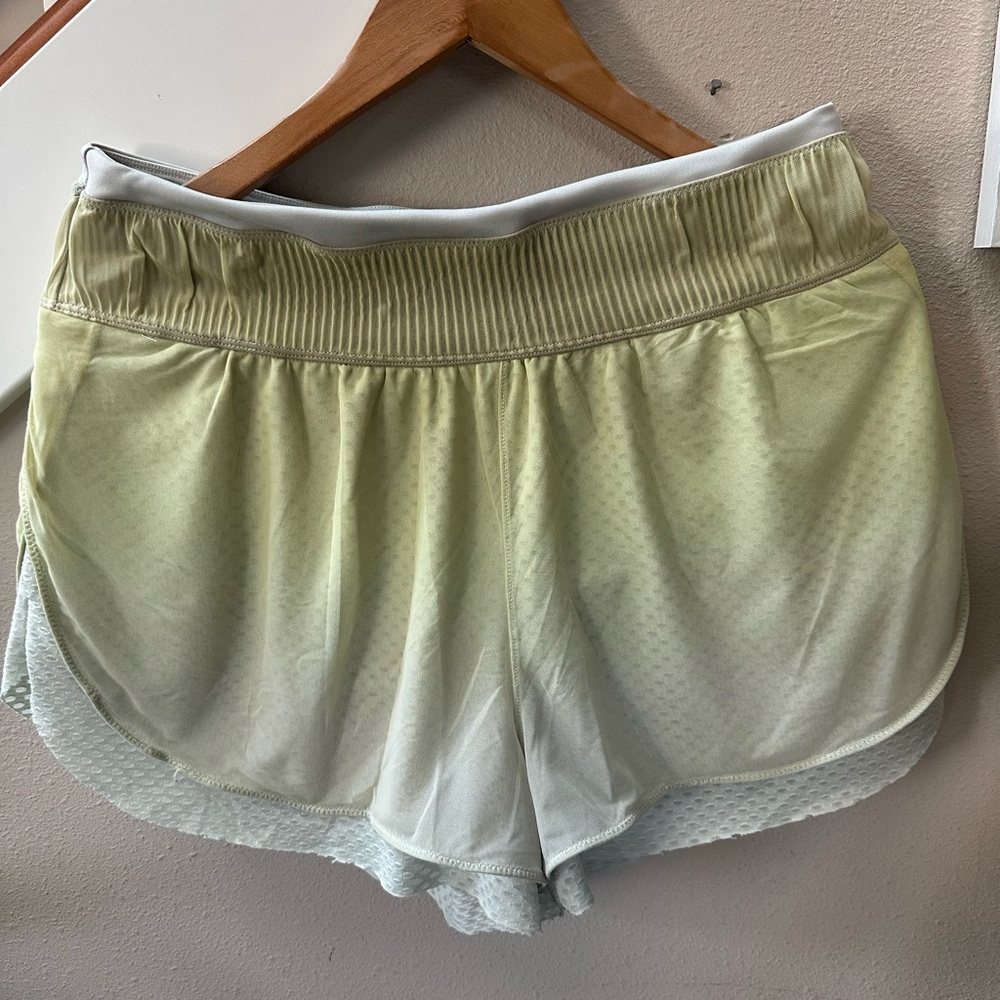 Free People Women's Athletic Shorts in Light Green in Large